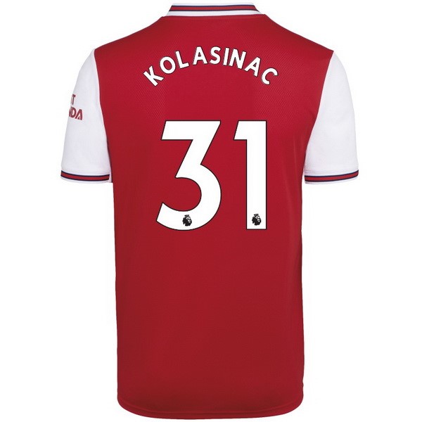 Camiseta Arsenal NO.31 Kolasinac Primera equipo 2019-20 Rojo